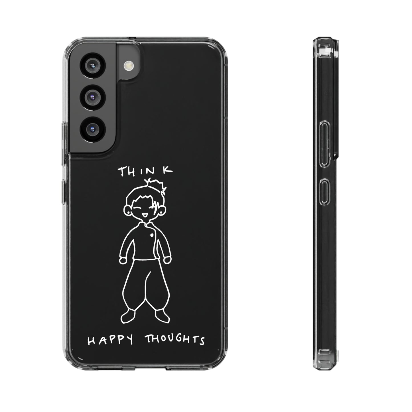 Think Happy Thoughts Phone Case (White)