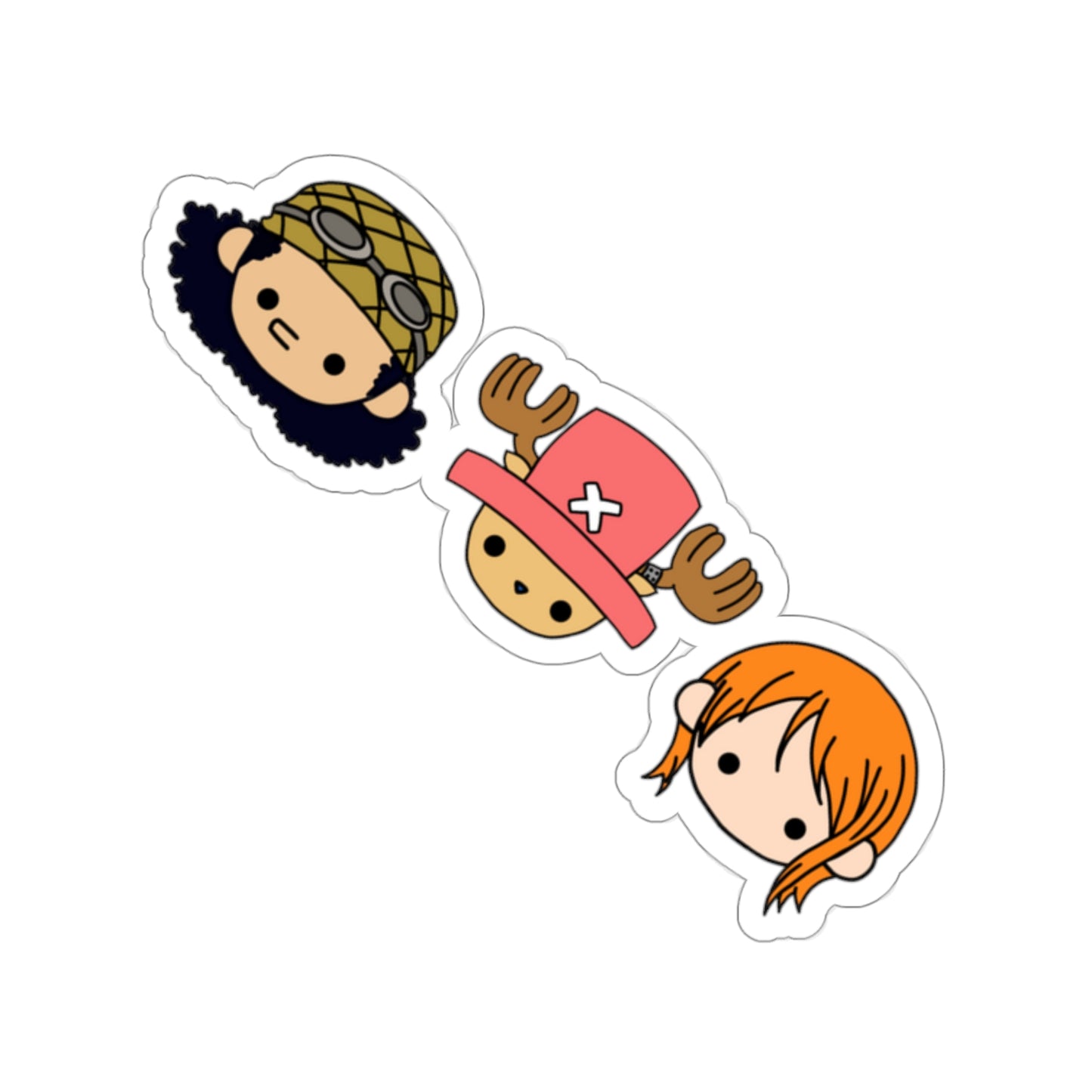 Straw Hats Brains Trio Sticker