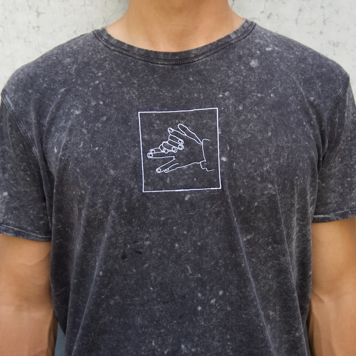 Divine Dogs – Denim T-Shirt (Embroidered)