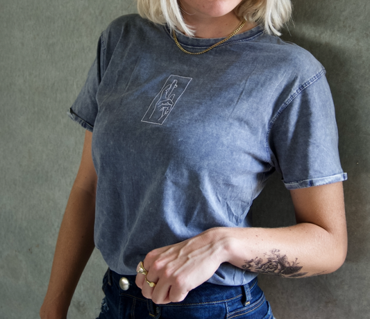 Infinite Void Denim T-Shirt (Embroidered)