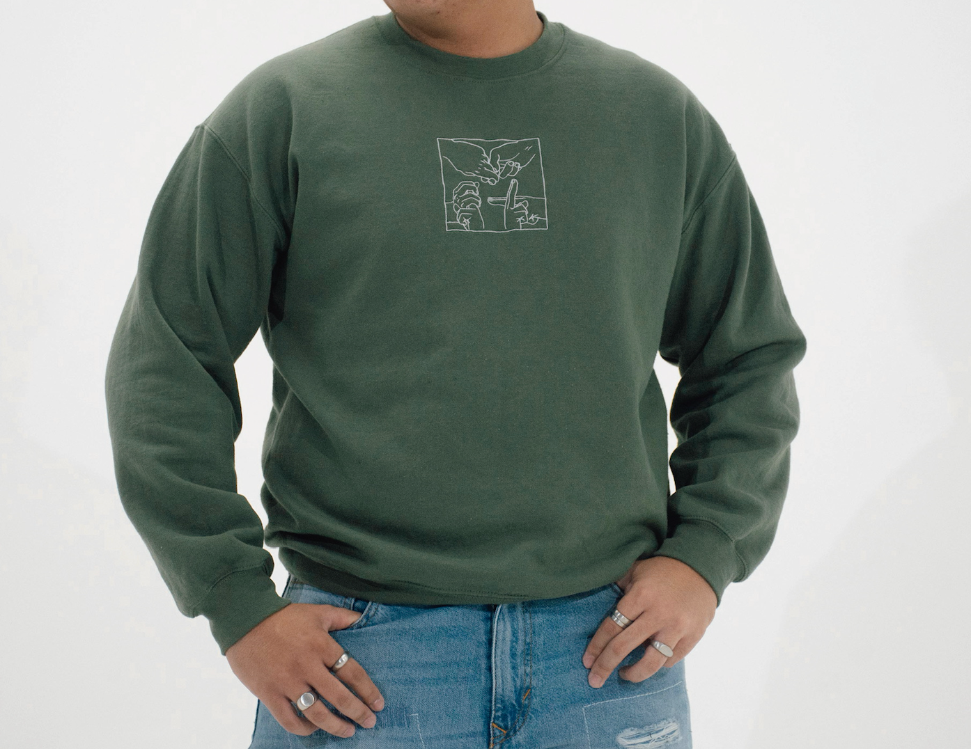 Jutsu Hands Sweatshirt (Embroidered)