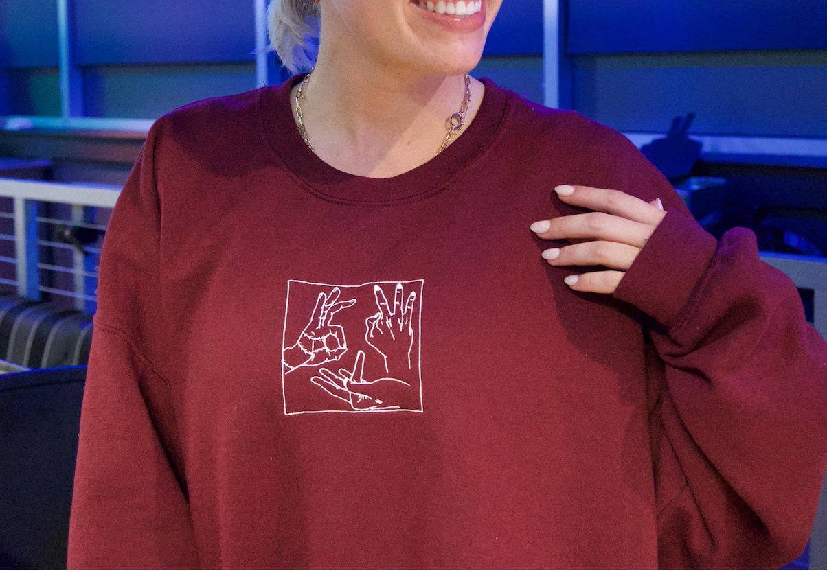 Ghoul Hands Sweatshirt (Embroidered)
