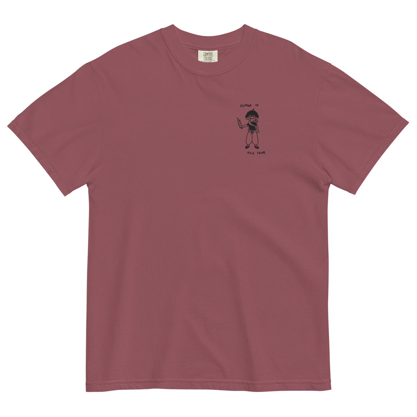 Father of the Year Embroidered T-Shirt