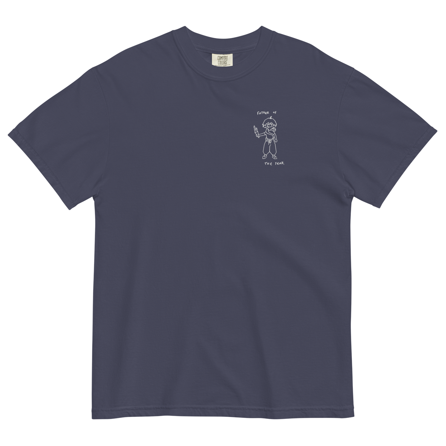 Father of the Year Embroidered T-Shirt