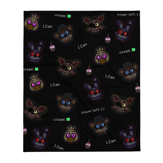 Night Shift Animatronics – Throw Blanket