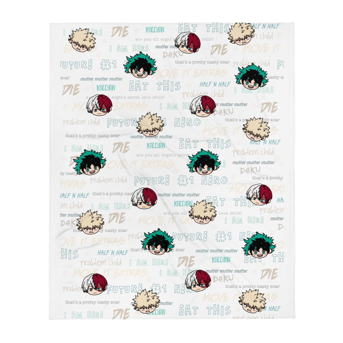 Heroes Chibi Throw Blanket
