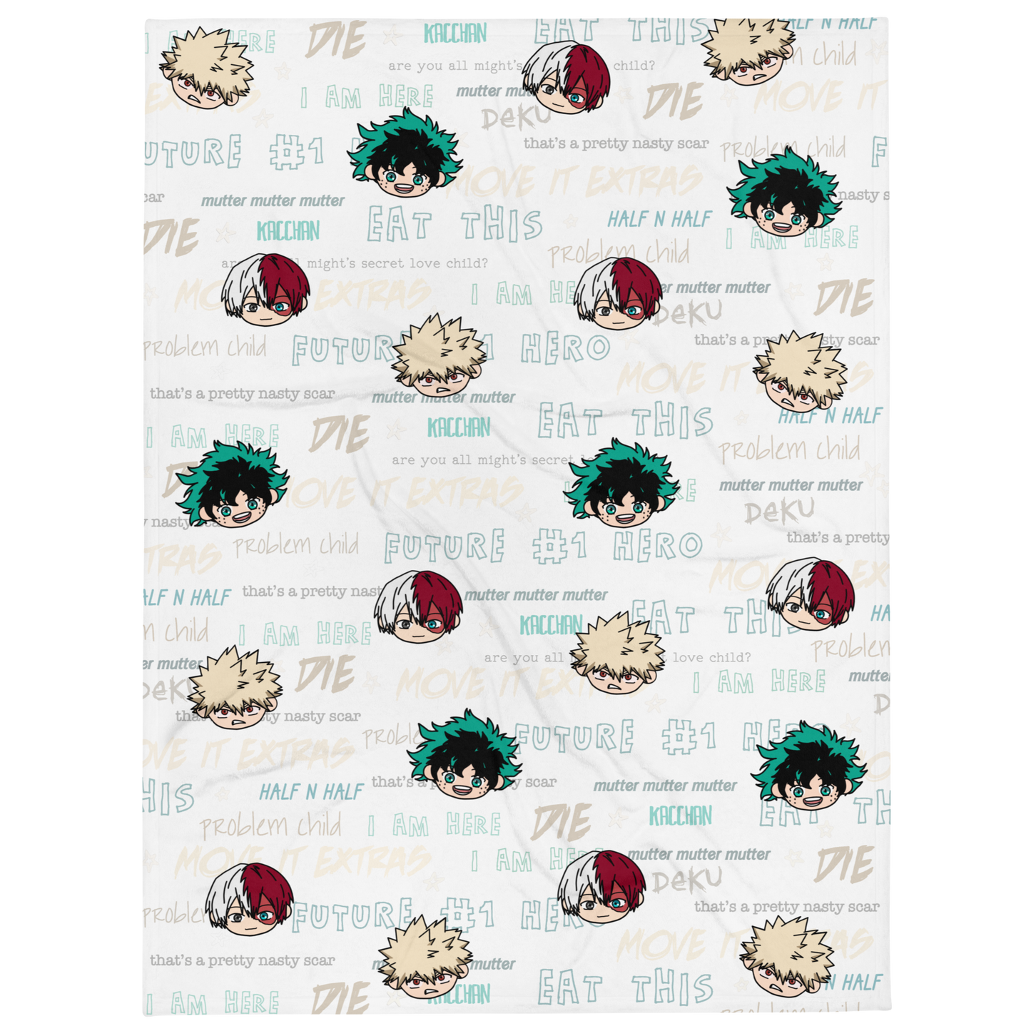 Heroes Chibi Throw Blanket