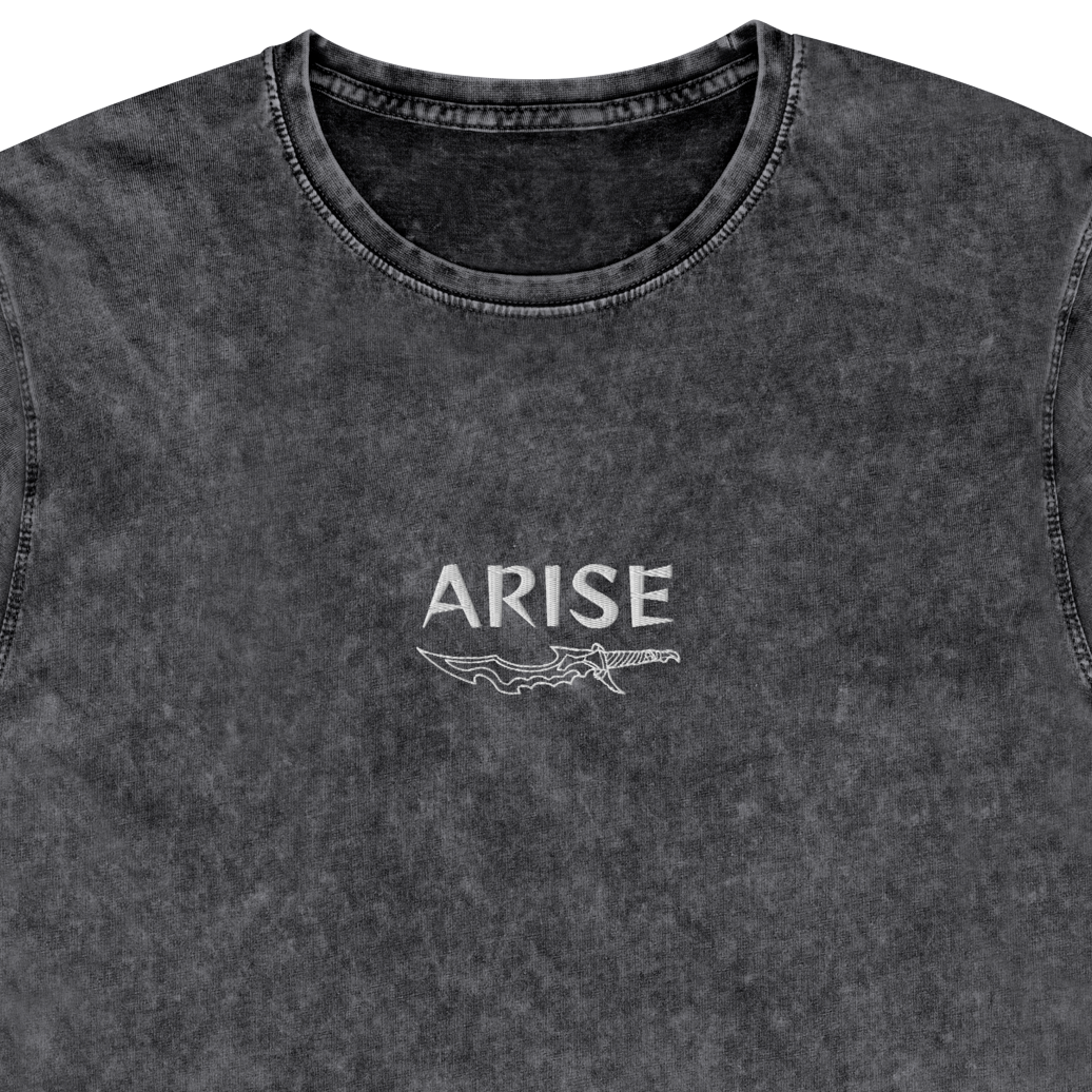 ARISE – Denim T-Shirt (Embroidered)