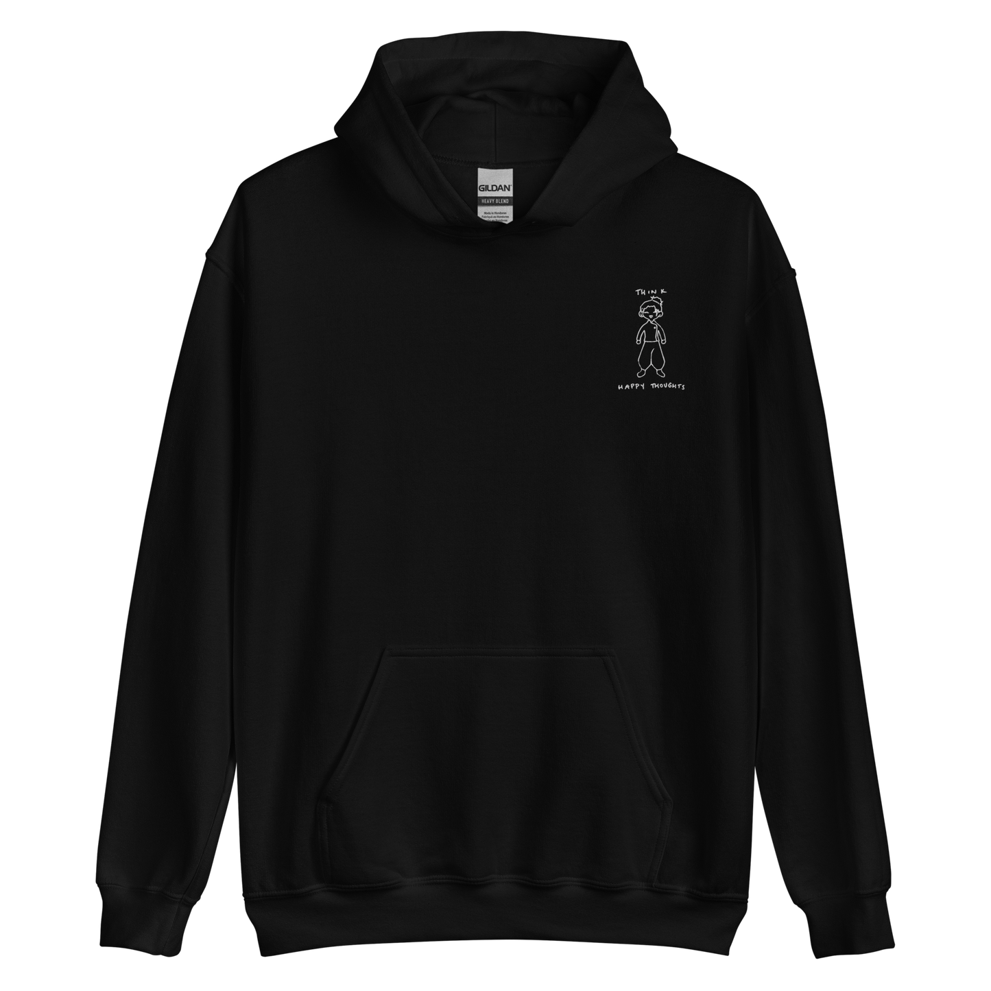Think Happy Thoughts Embroidered Hoodie