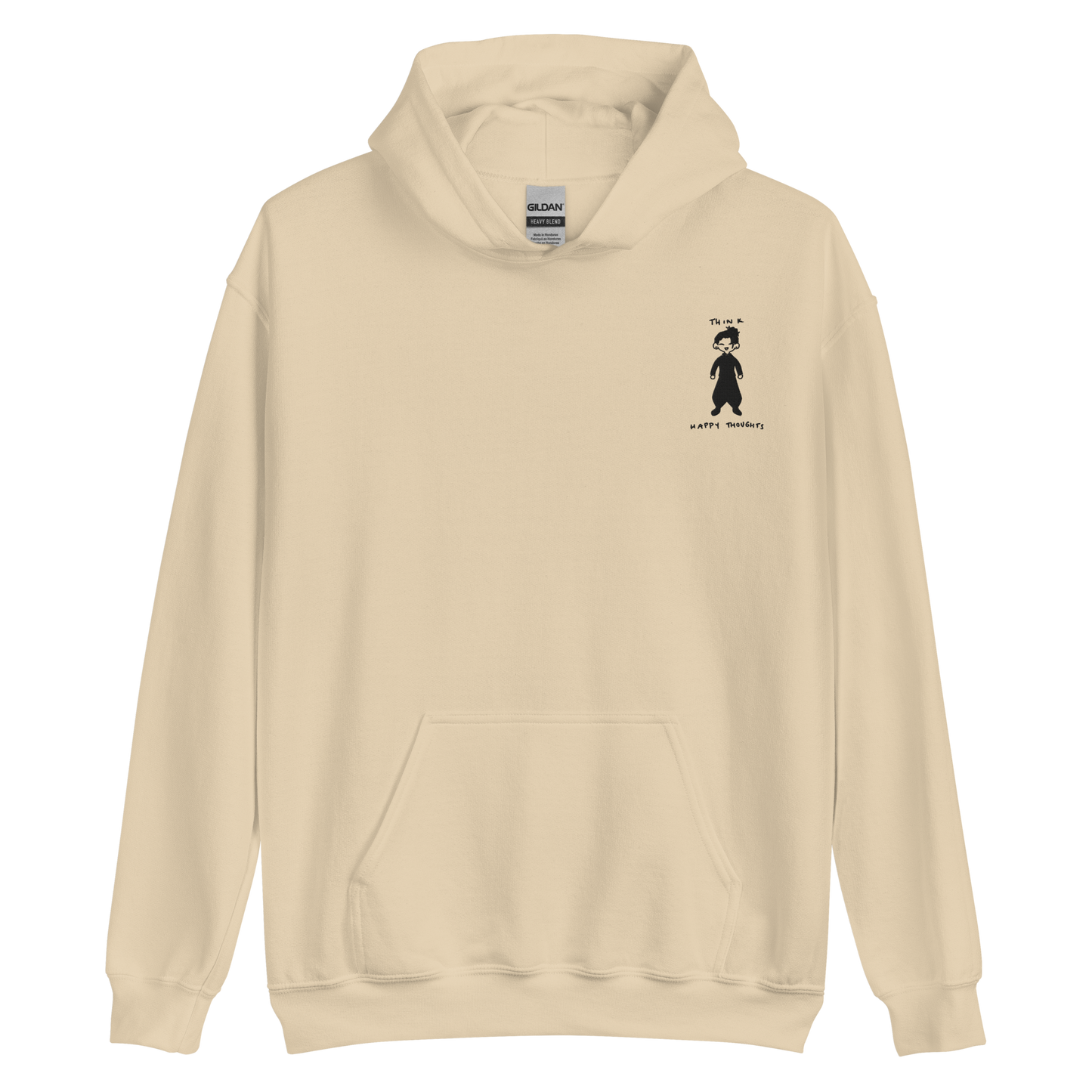 Think Happy Thoughts Embroidered Hoodie