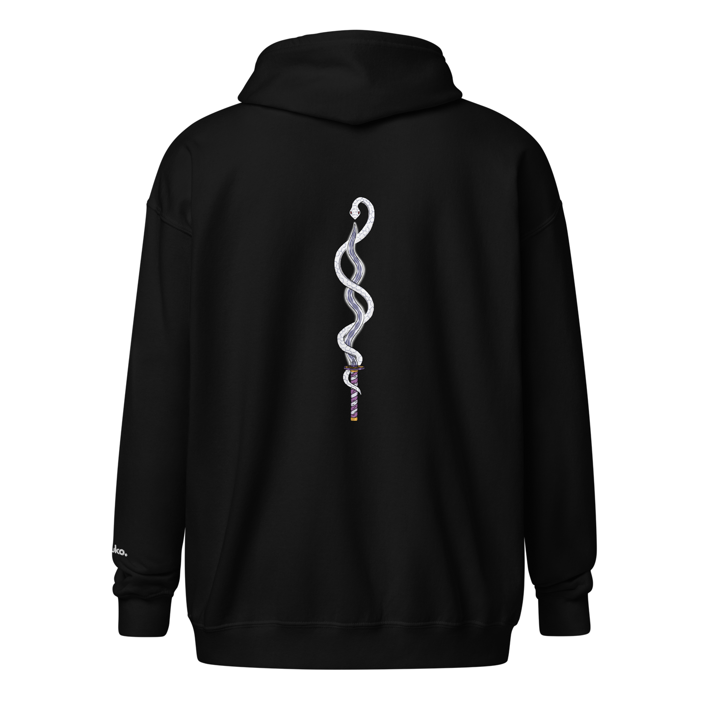 Serpent Katana Zip-Up Hoodie