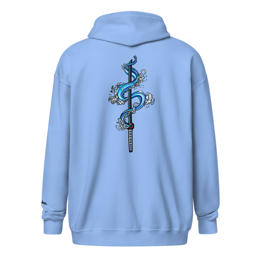 Water Katana Zip-Up Hoodie