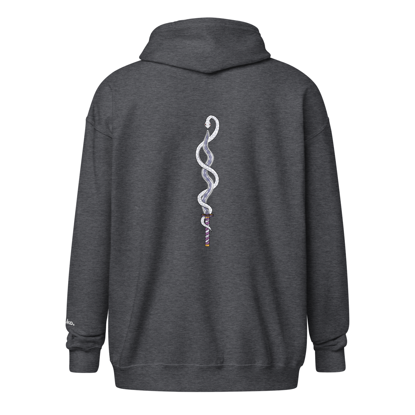 Serpent Katana Zip-Up Hoodie