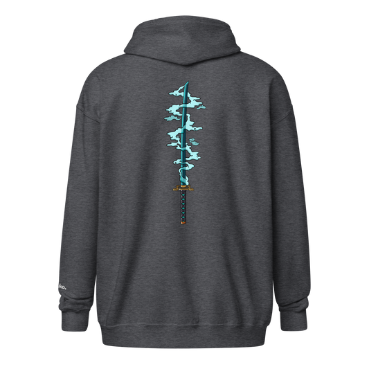 Mist Katana Zip-Up Hoodie