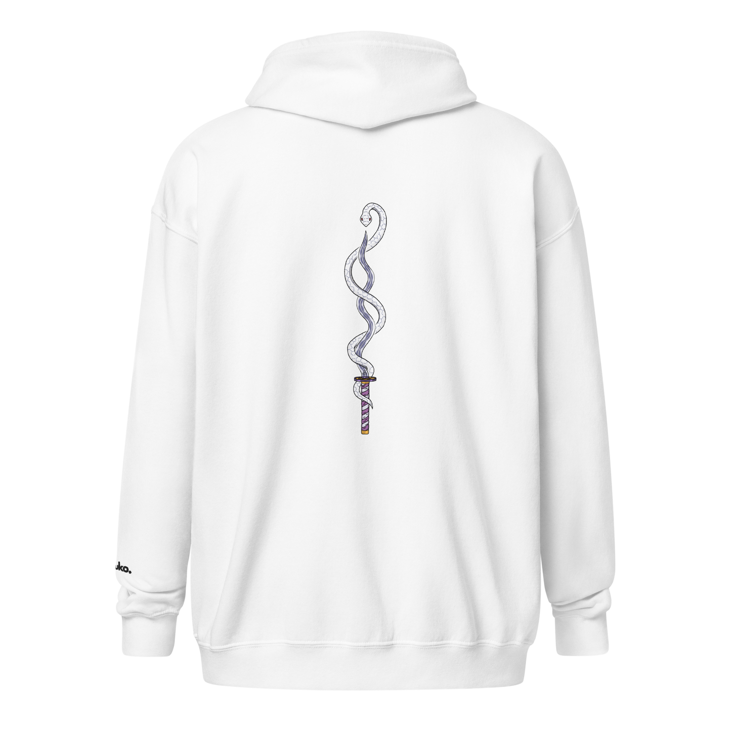 Serpent Katana Zip-Up Hoodie