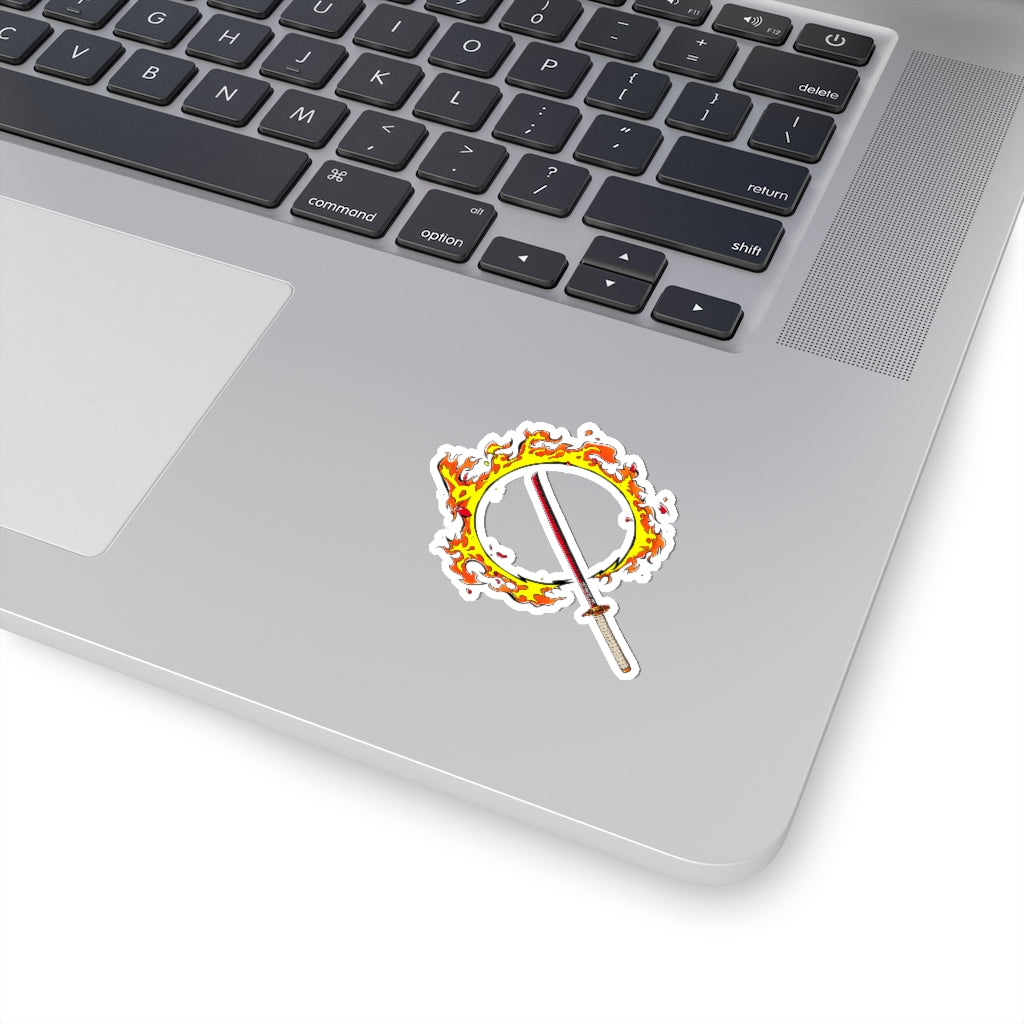 Fire Katana Sticker
