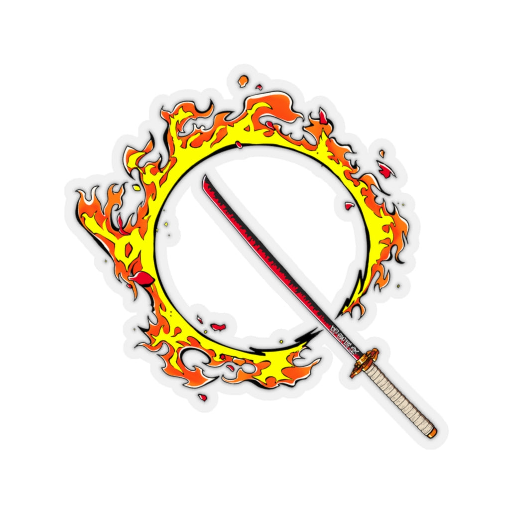 Fire Katana Sticker