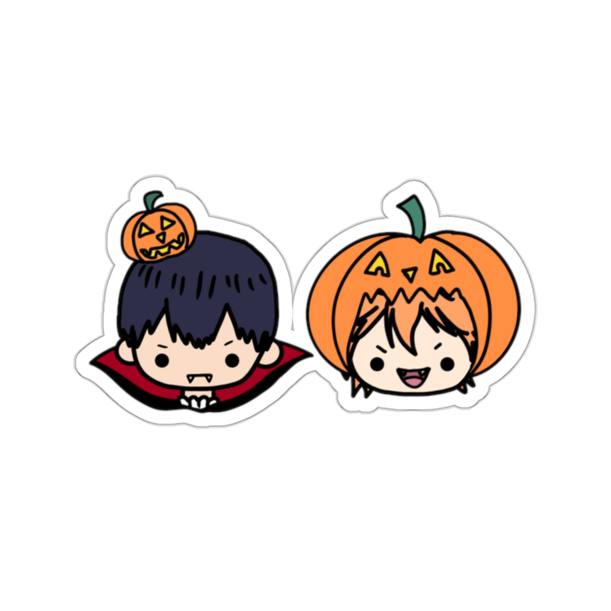 Kagehina Chibi Halloween Sticker