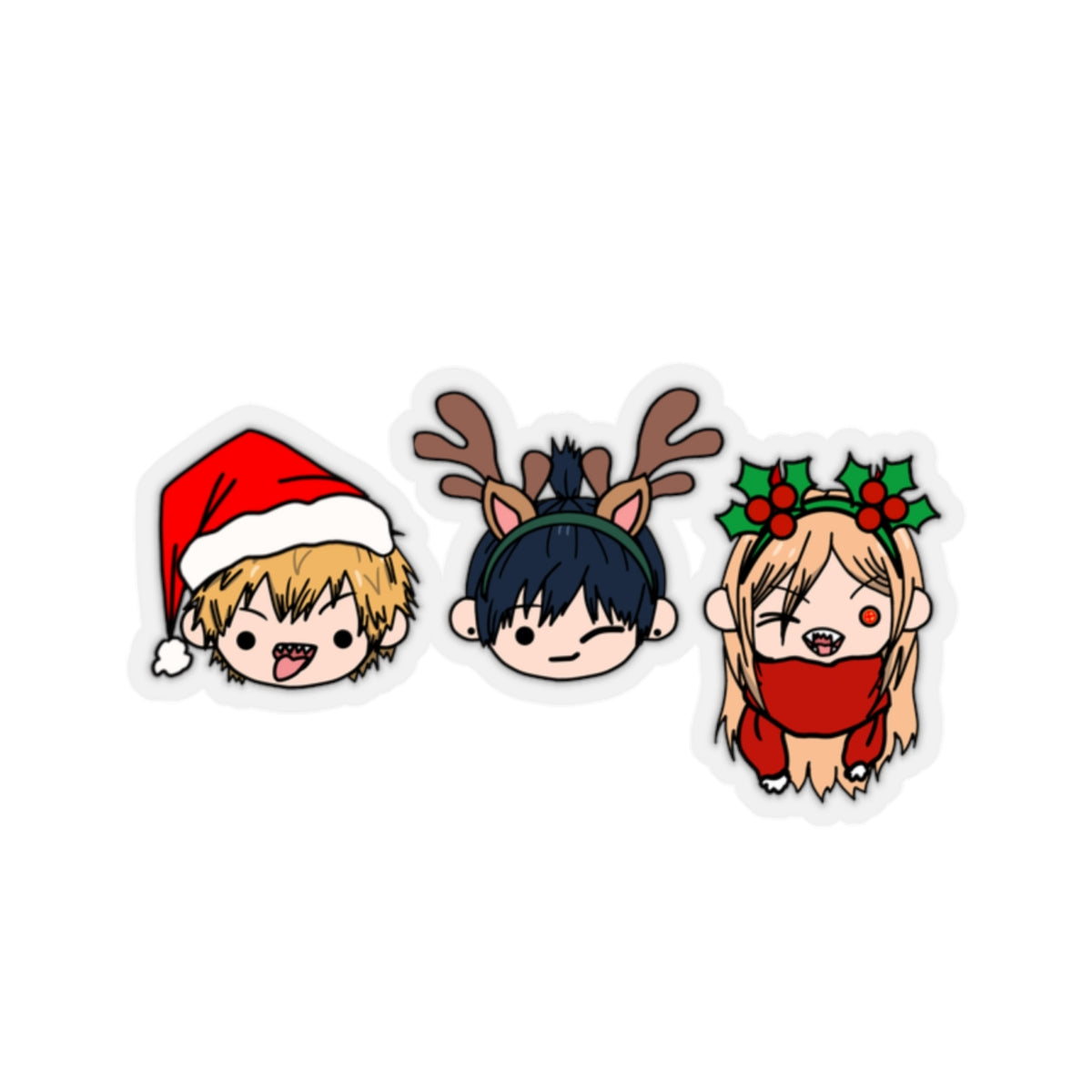 Devil Hunters Holiday Chibi Sticker