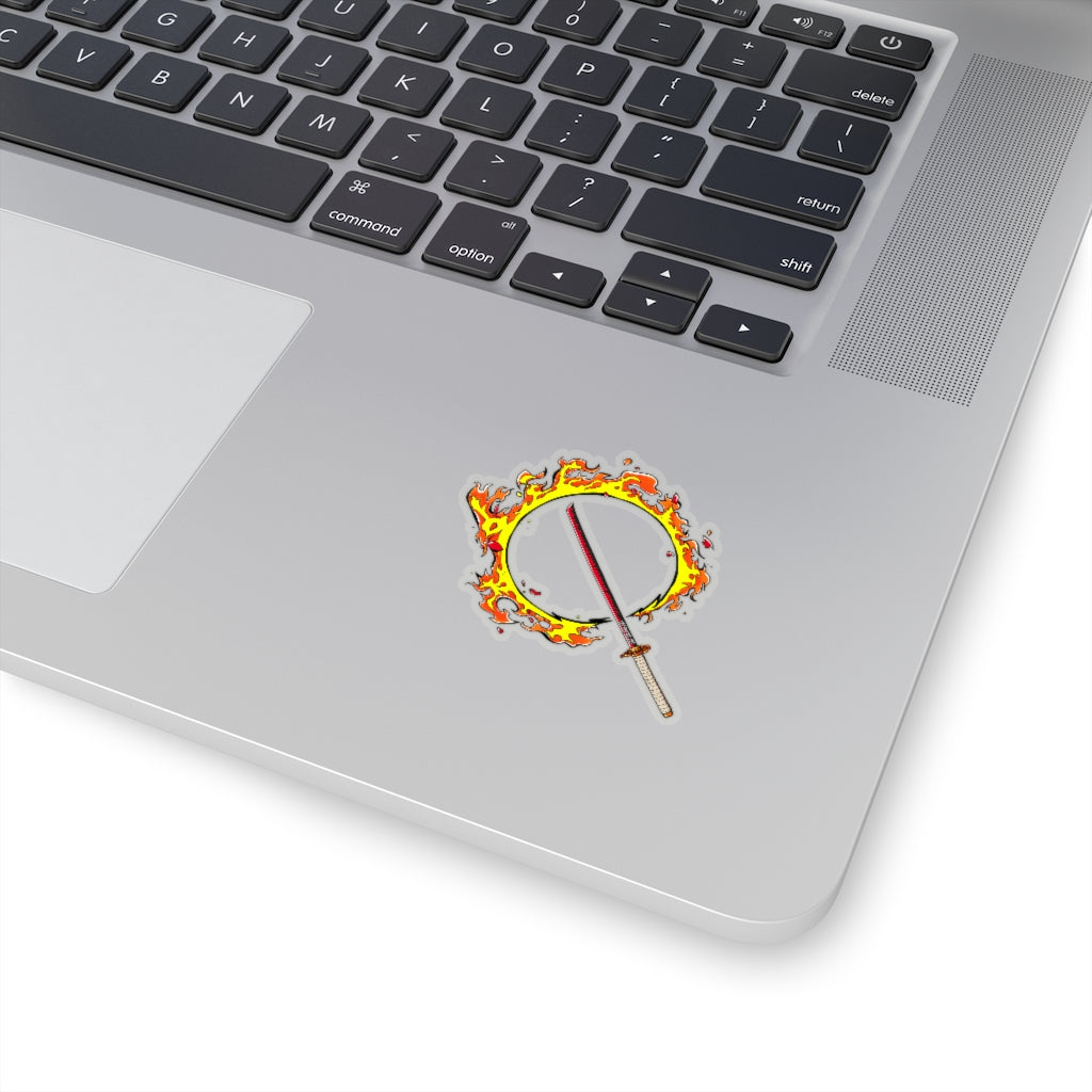 Fire Katana Sticker