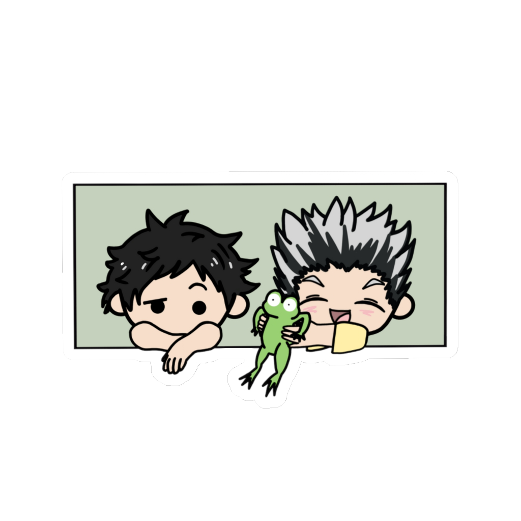 Bokuaka Frog Sticker