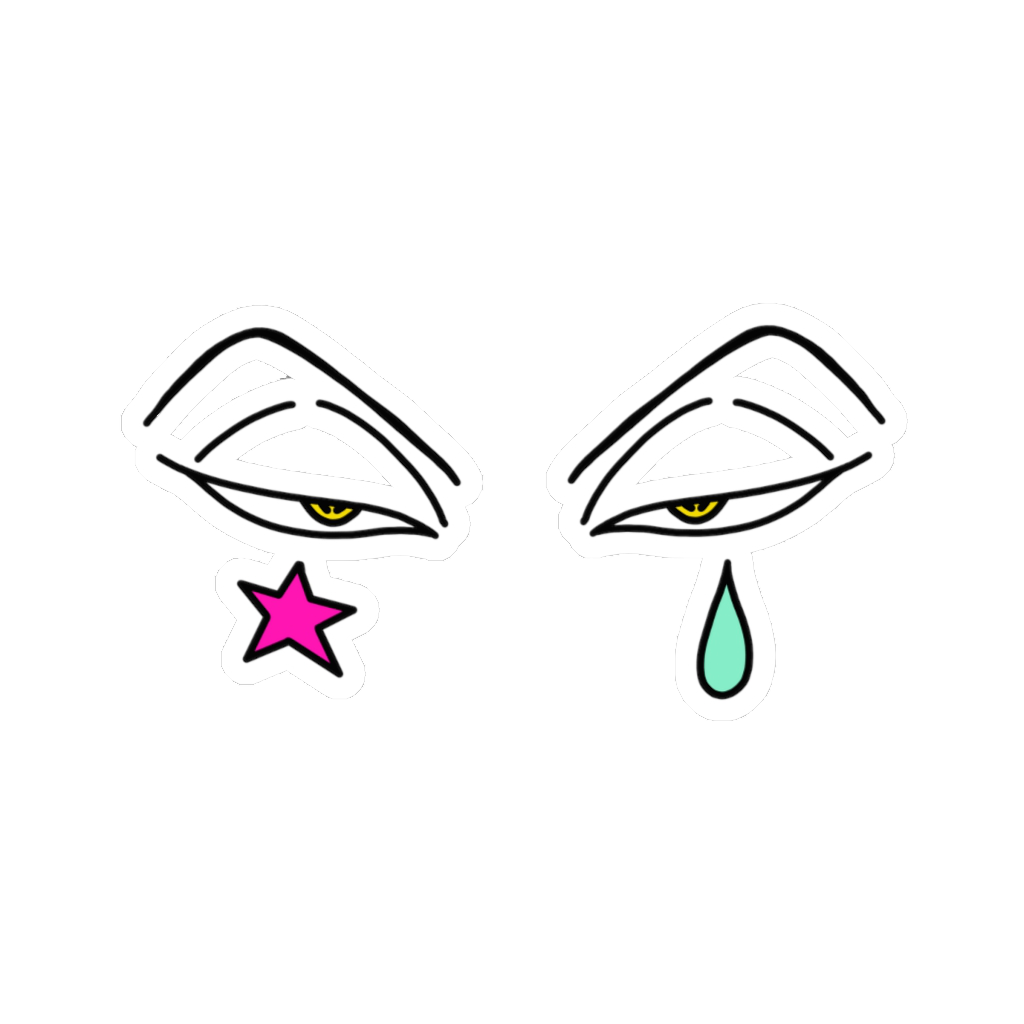 Diamond Eyes Sticker