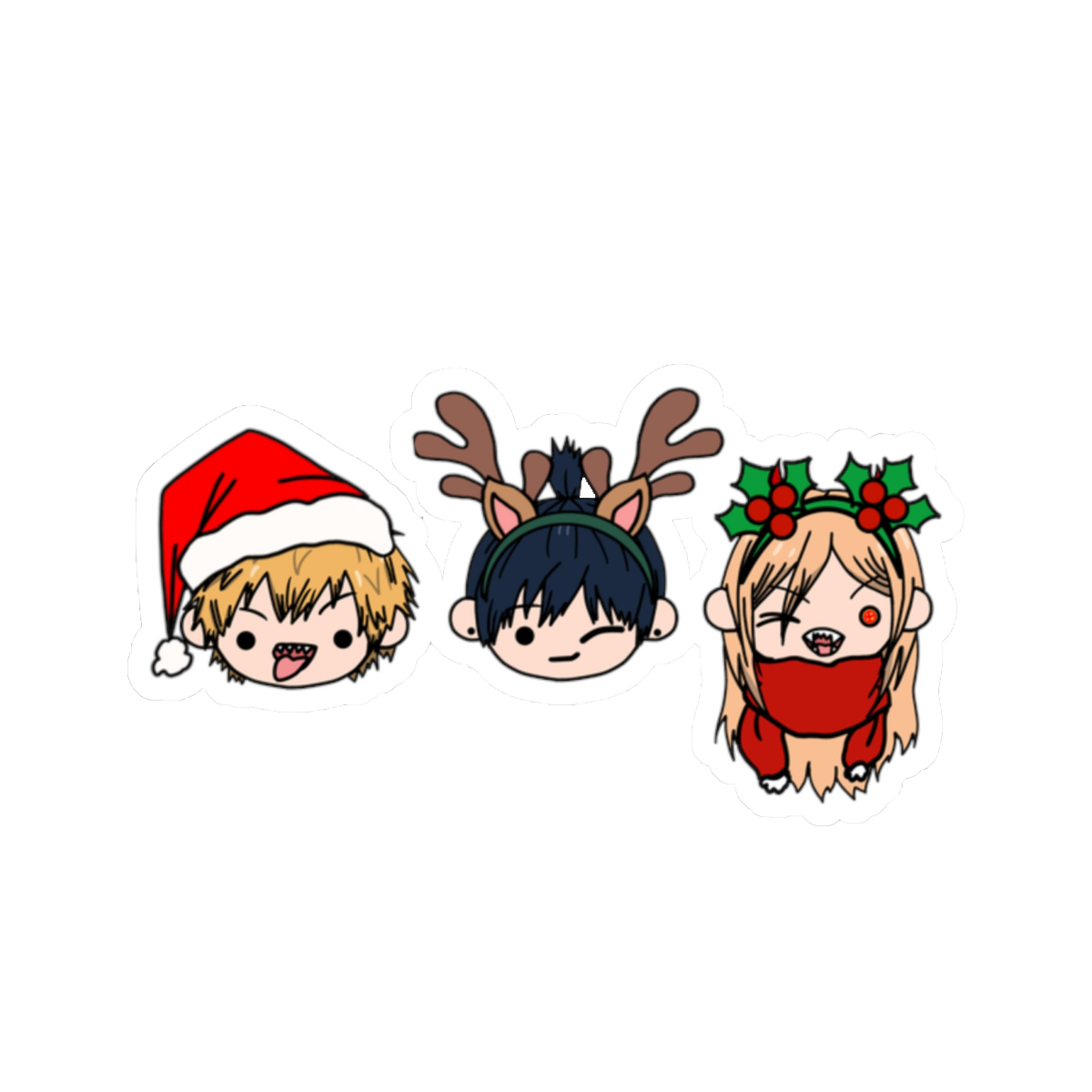 Devil Hunters Holiday Chibi Sticker