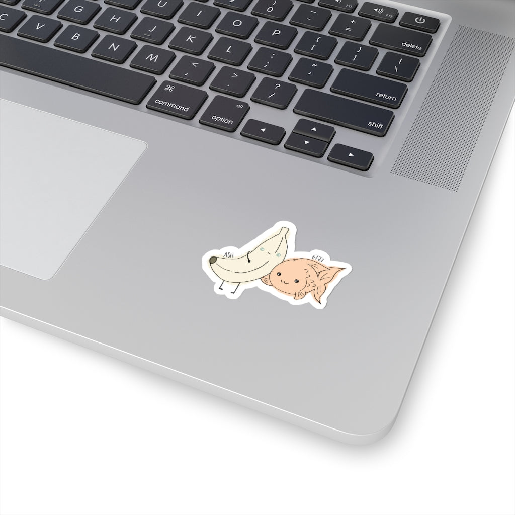 Banana & Fish Sticker