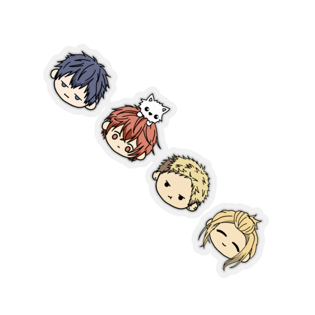 Boy Band Chibi Spring Sticker