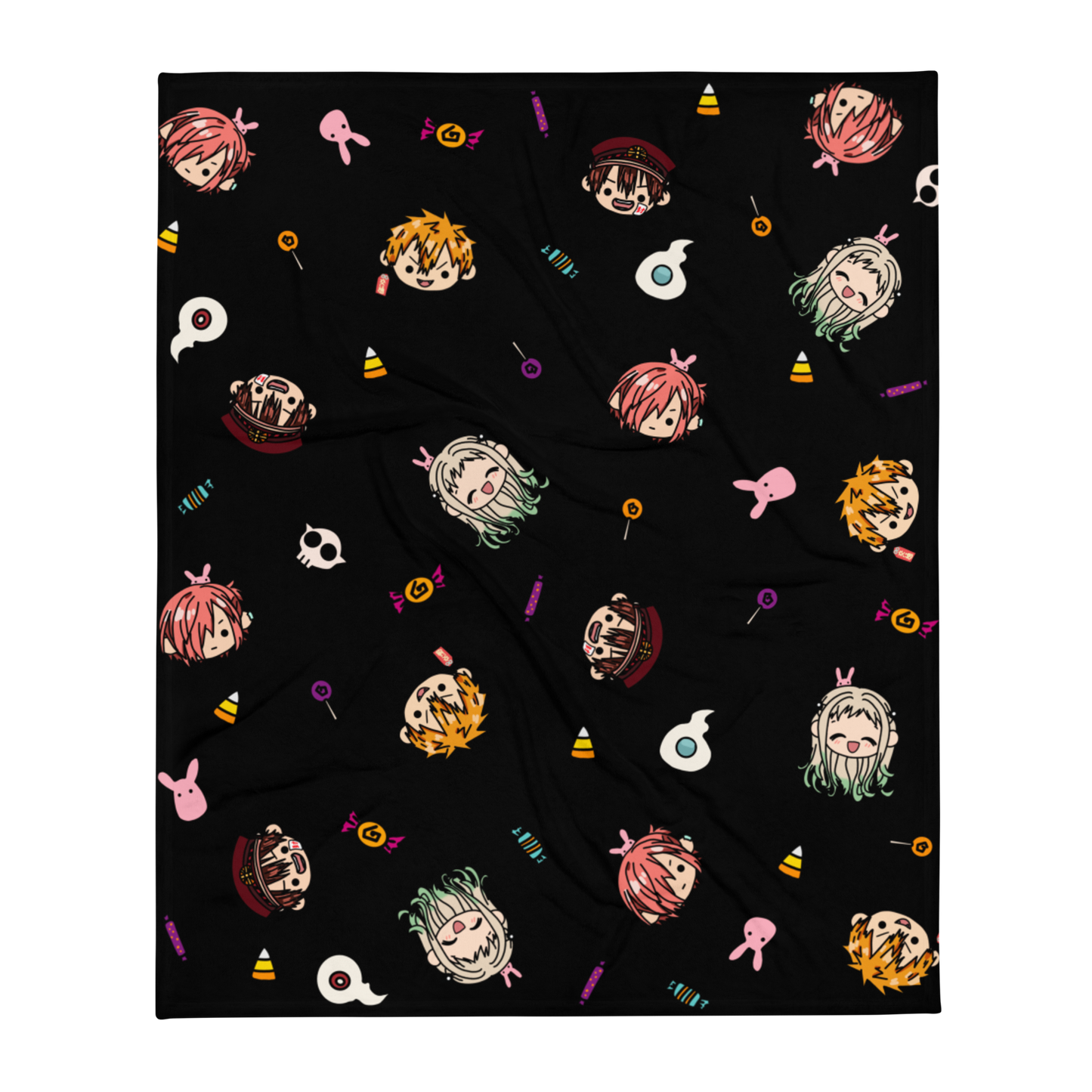 TBHK Spooky Chibi Throw Blanket