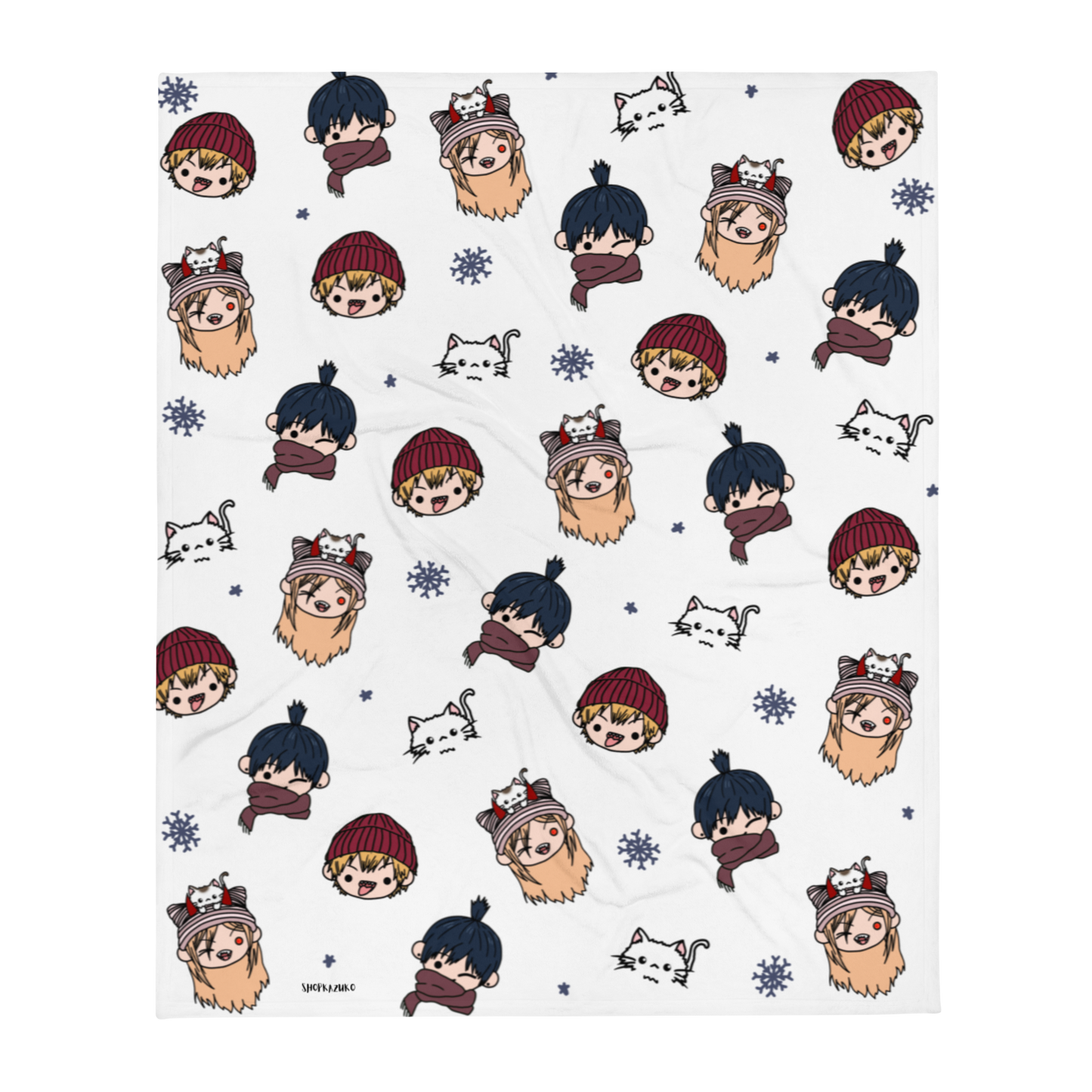 Devil Hunters Chibi Throw Blanket