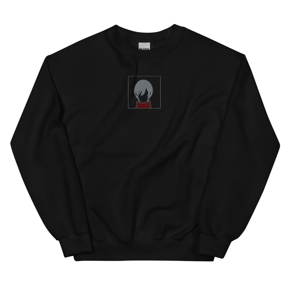 Scarf Girl Embroidered Sweatshirt