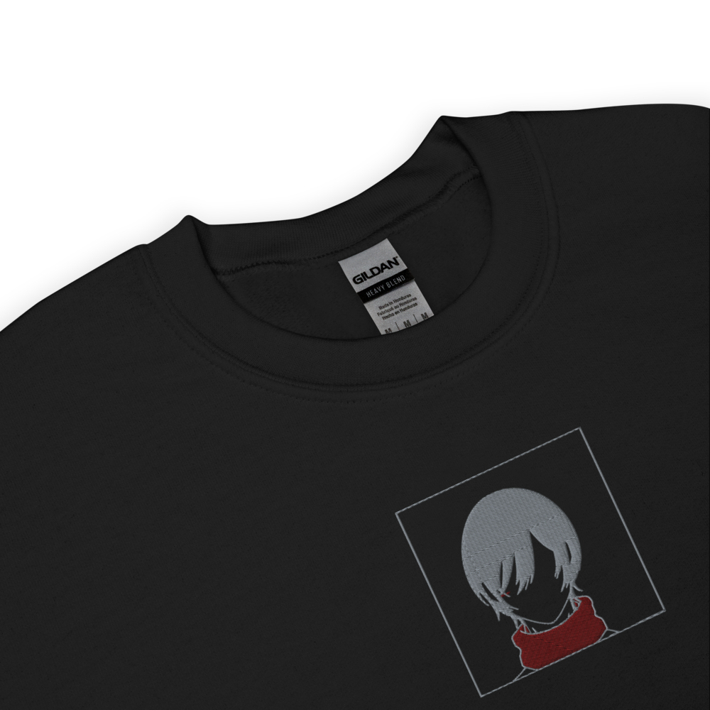 Scarf Girl Embroidered Sweatshirt