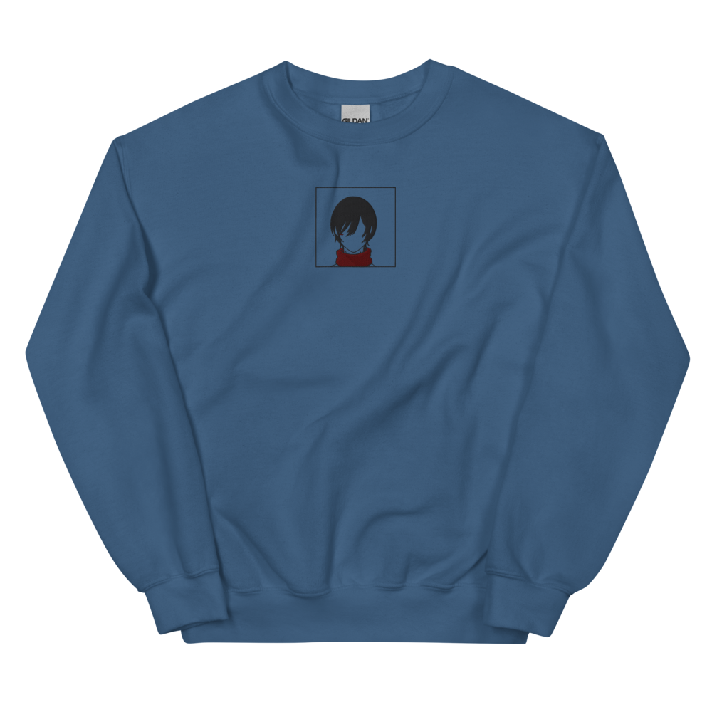 Scarf Girl Embroidered Sweatshirt