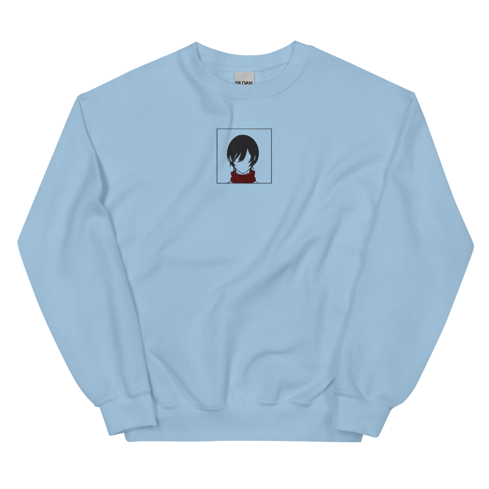 Scarf Girl Embroidered Sweatshirt