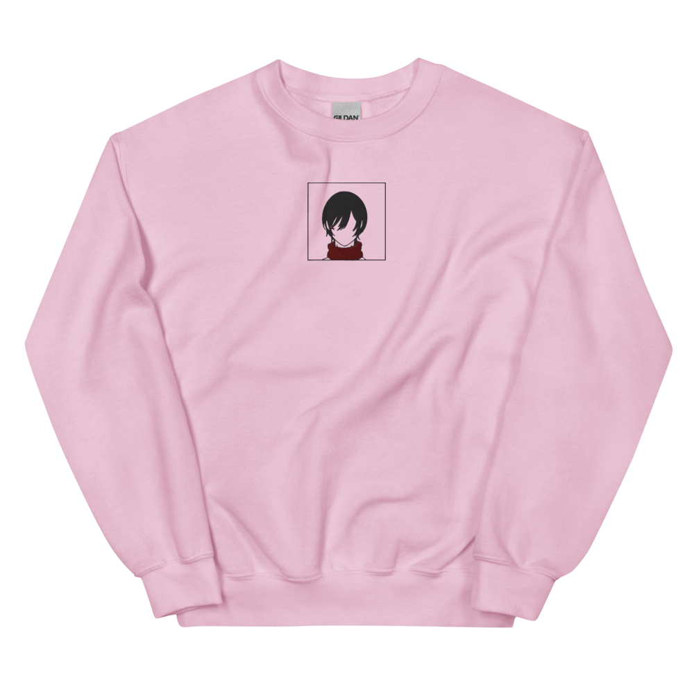 Scarf Girl Embroidered Sweatshirt