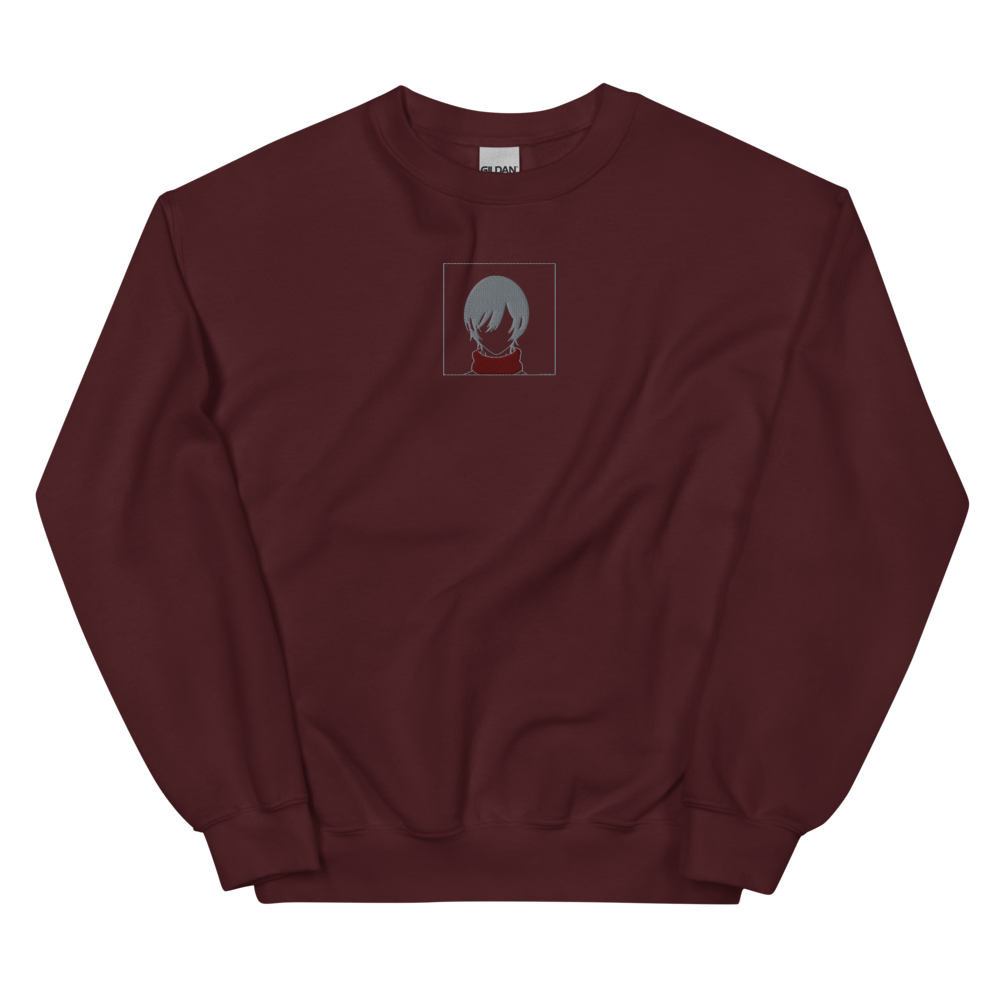 Scarf Girl Embroidered Sweatshirt