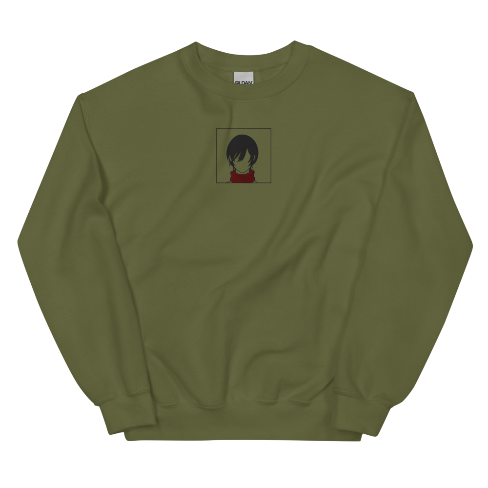 Scarf Girl Embroidered Sweatshirt