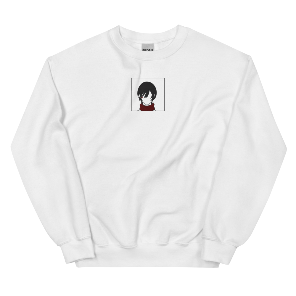 Scarf Girl Embroidered Sweatshirt