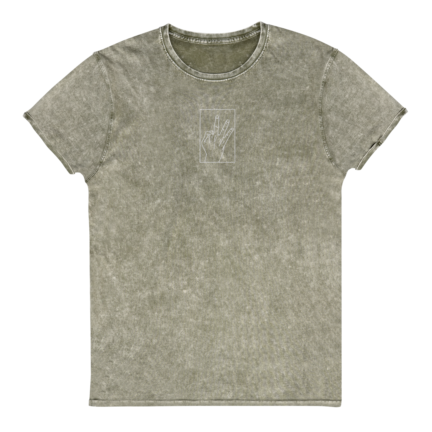 Ghoul Hand Denim T-Shirt (Embroidered)