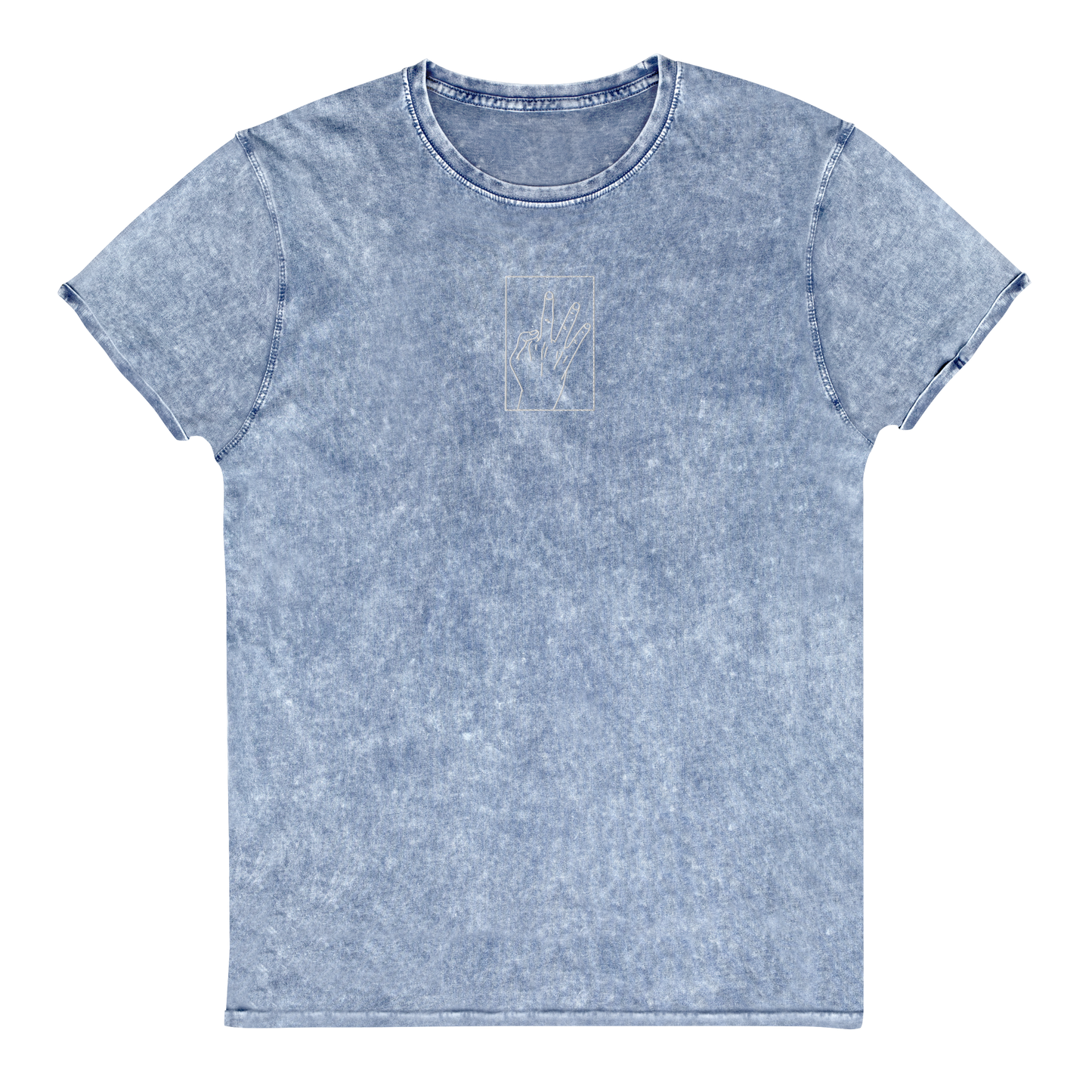 Ghoul Hand Denim T-Shirt (Embroidered)