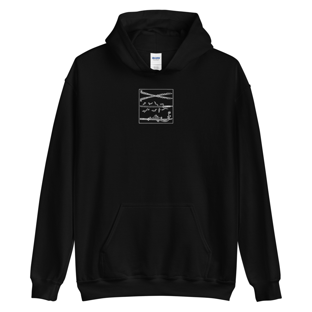 Embroidered Katanas Hoodie