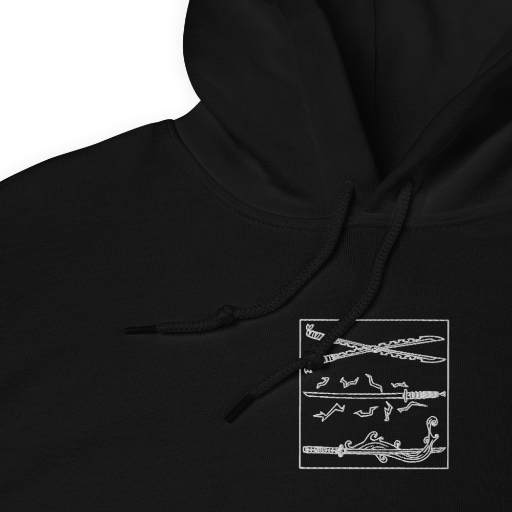 Embroidered Katanas Hoodie