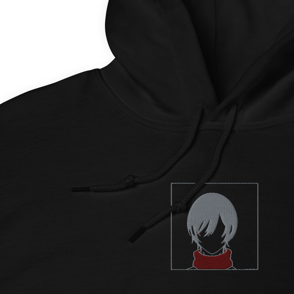 Scarf Girl Embroidered Hoodie