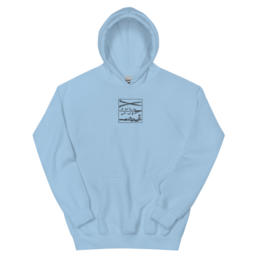 Embroidered Katanas Hoodie