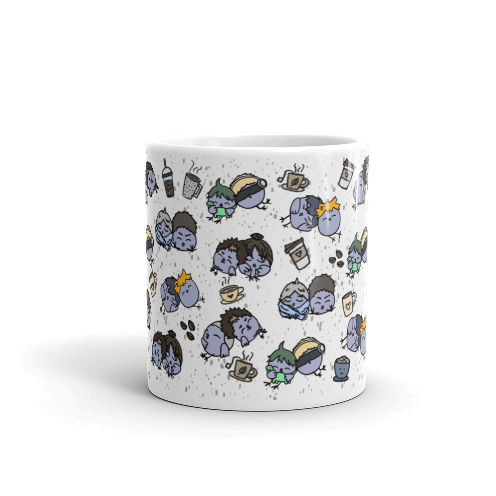 KRSN Chibi Crows mug