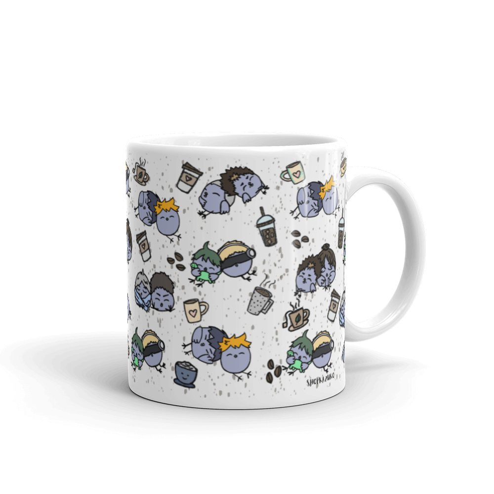 KRSN Chibi Crows mug