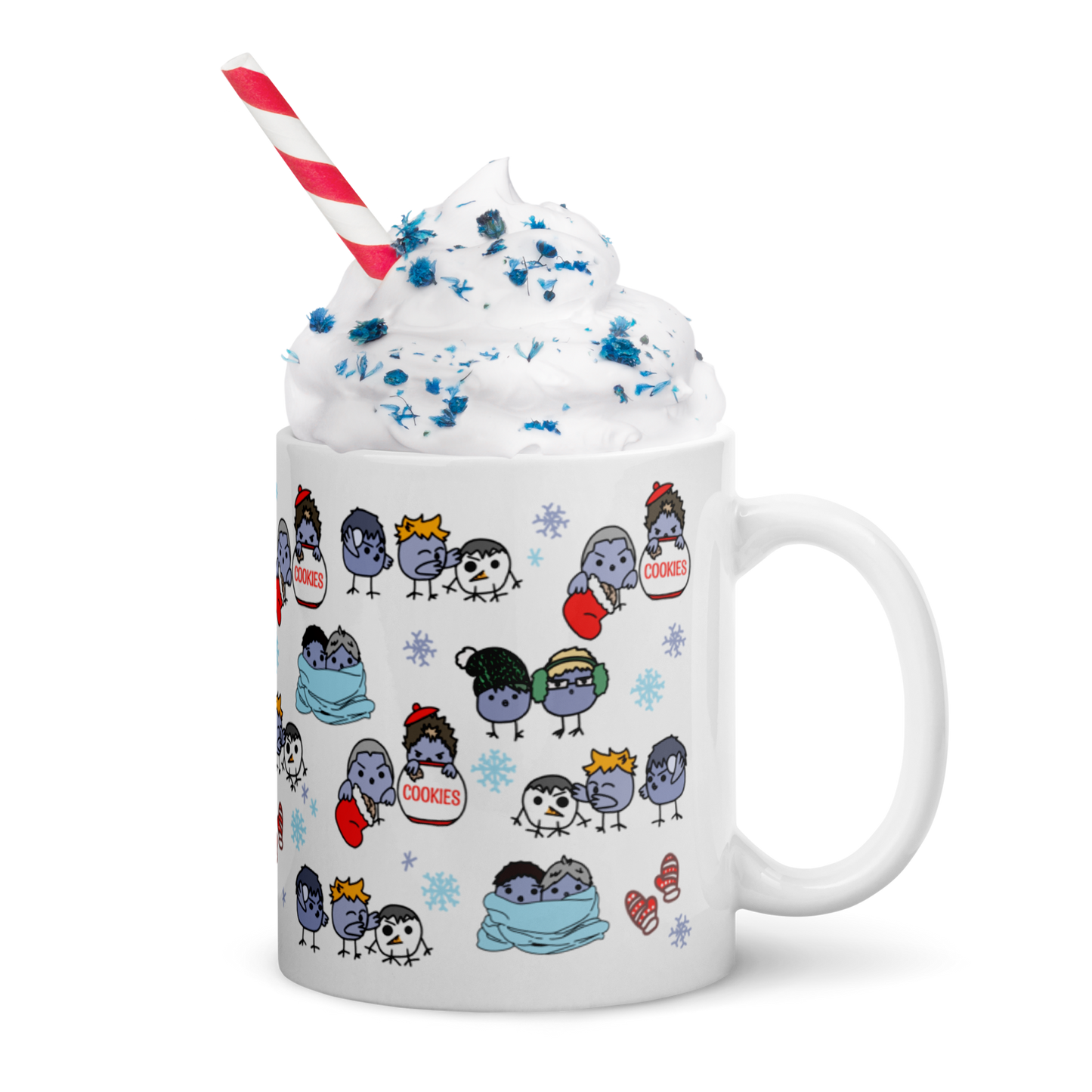 Crows Christmas Coffee Mug