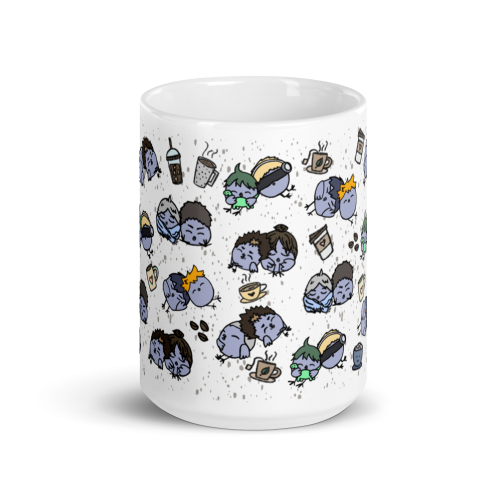 KRSN Chibi Crows mug