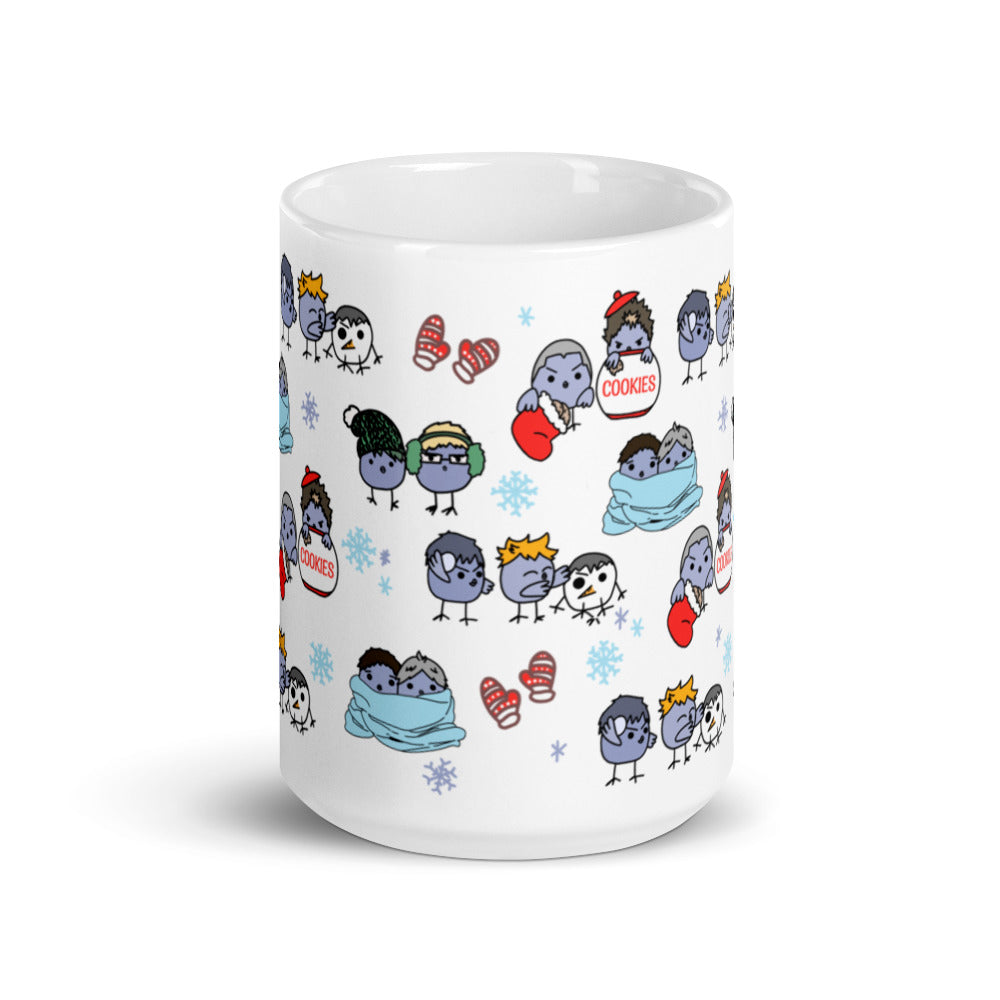 Crows Christmas Coffee Mug
